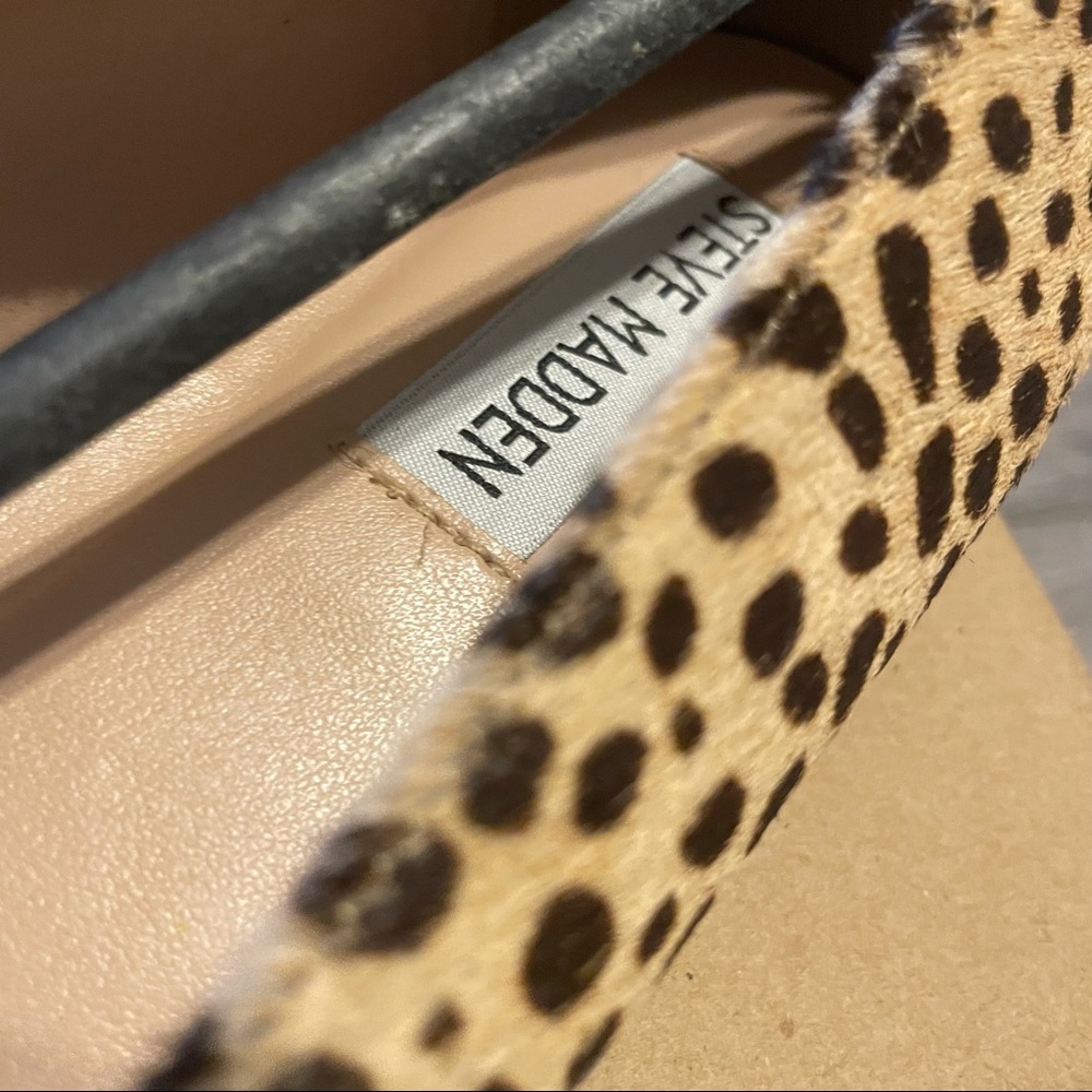Steve Madden Cheetah Print Flats 6m - image 4